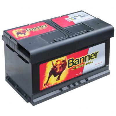 P8014 Banner Power Bull akkumulátor, 12V 80Ah 700A J+, EU, alacsony
